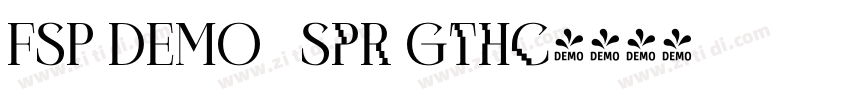 FSP DEMO   Spr Gthc字体转换